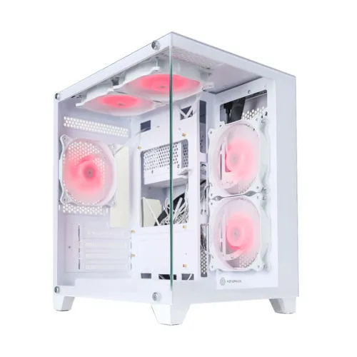 Revenger Base Dynamic Mini 5 ARGB Mid Tower M-ATX Gaming Casing (White)